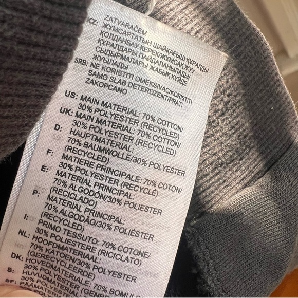 Adidas x Stella McCartney Black Zip Up Hoodie Sweatshirt M - Picture 4 of 8